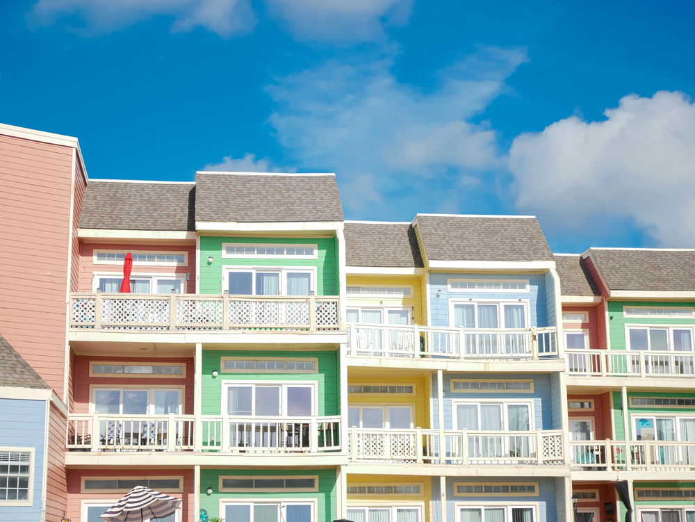 Colorful apartments